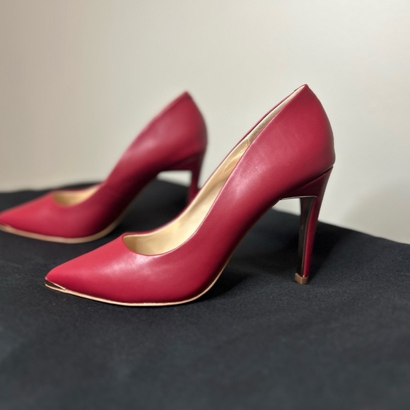 JENN ARDOR Women Pointed Toe Stiletto Heel Pumps Size 8 in Red - Picture 5 of 11